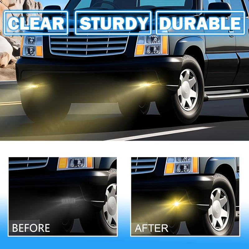 BOXLIGHT Fog Lights Assembly Compatible with 2002 2003 2004 2005 2006 Cadillac Escalade/Escalade EXT/Escalade ESV with 880 12V 27W Halogen Bulbs Driving Fog Lamps (Clear Lens) - Image 5